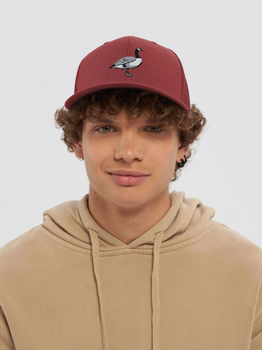 Flight of the Goose Snapback Plucky Honker Wild Goose from Canada Embroidered Trucker Hat product image (5)