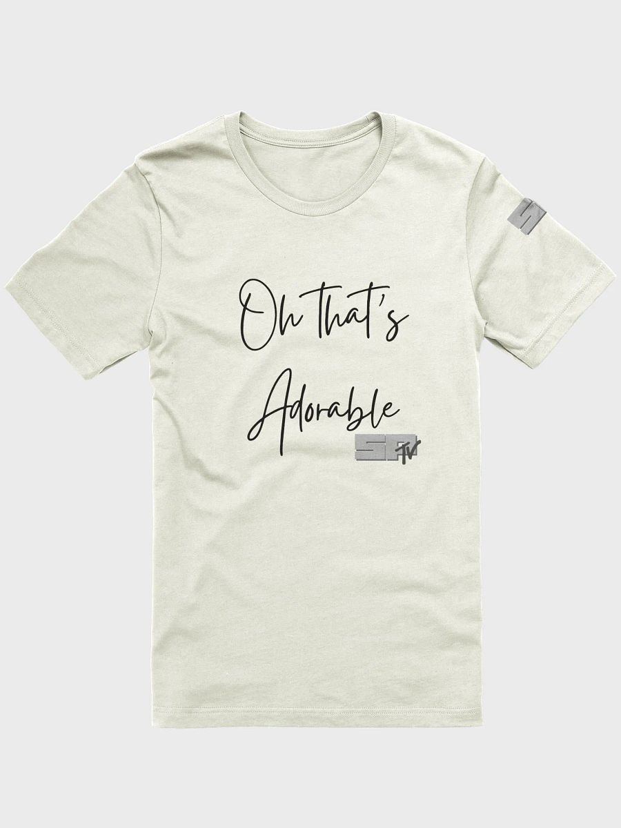 That's Adorable. Grey logo - logo on sleeve - shirt LIGHT colors product image (1)