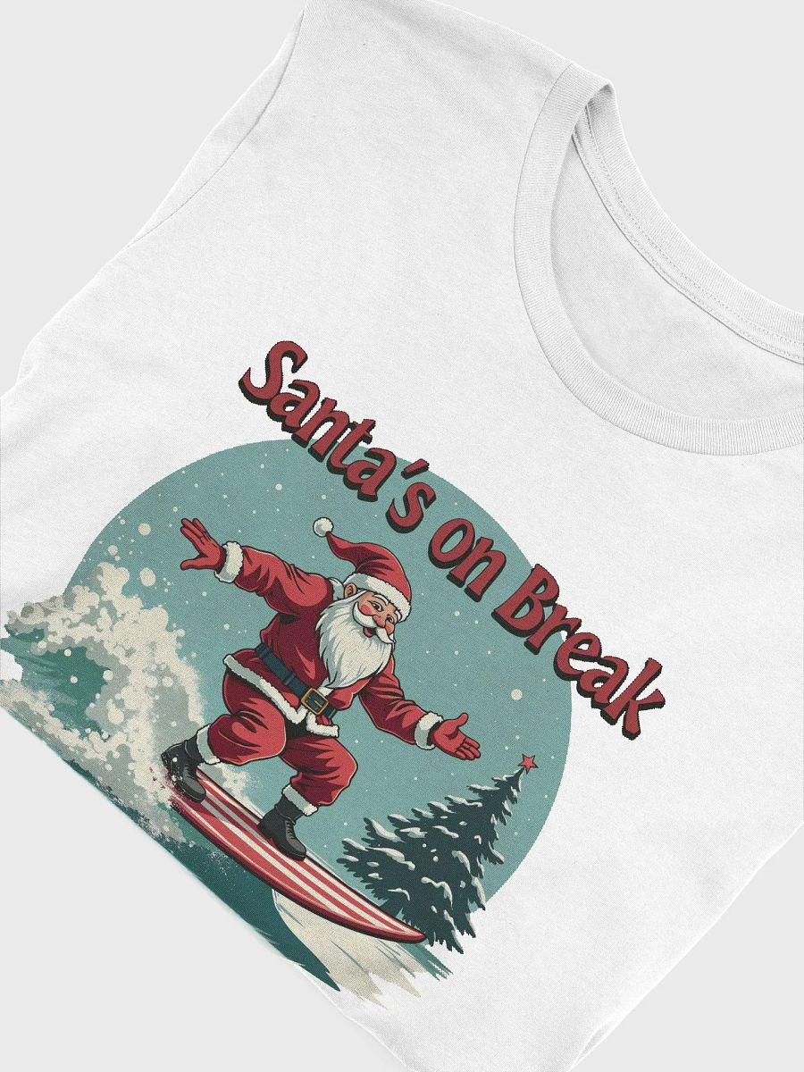 Santa's on Break Surfing T-Shirt product image (6)