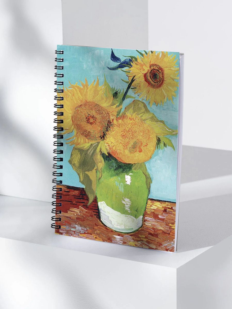 Vase With Sunflowers: Vincent Van Gogh Spiral Notebook product image (4)