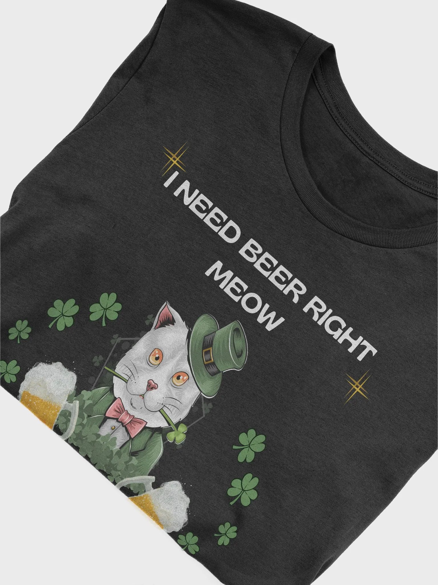 I Need Beer Right Meow T-shirt product image (3)