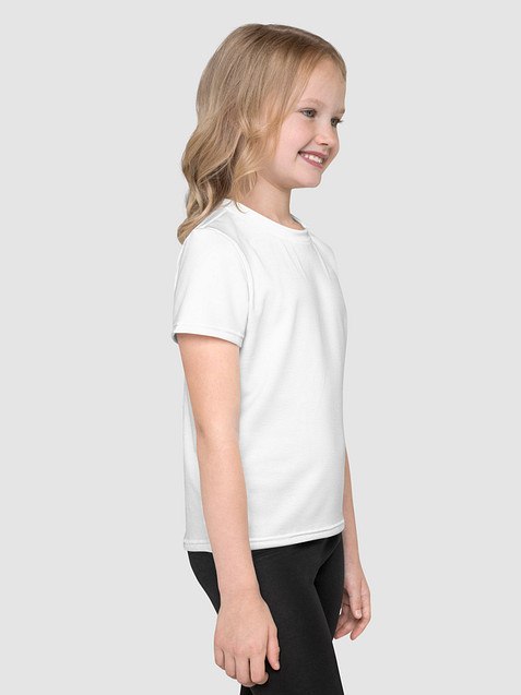 Photo showing All-Over Print Kids Crew Neck T-Shirt 