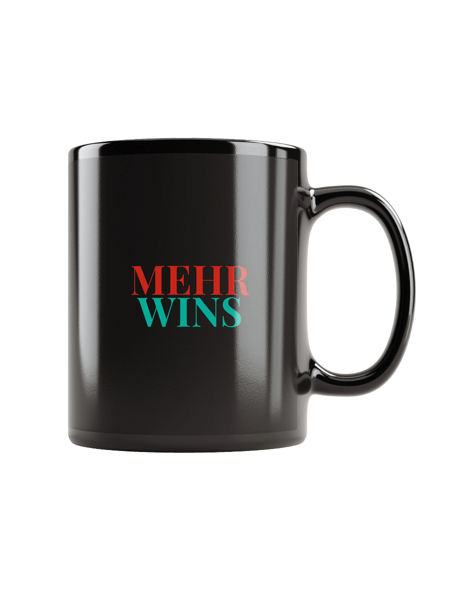 Mehr Wins - Black Mug (Style 3) product image (1)