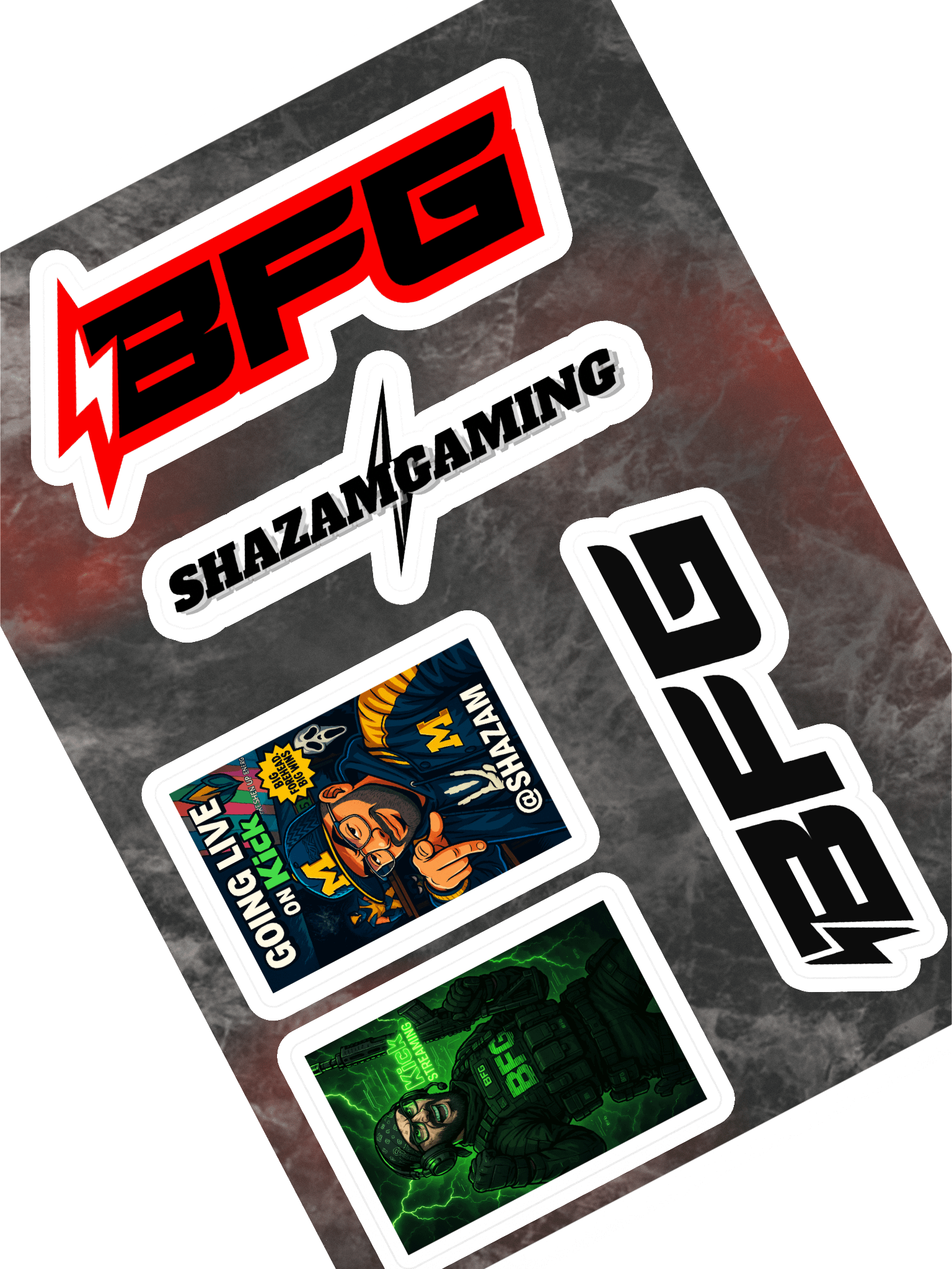 BFG x Shazamgaming Sticker Sheet Set product image (1)