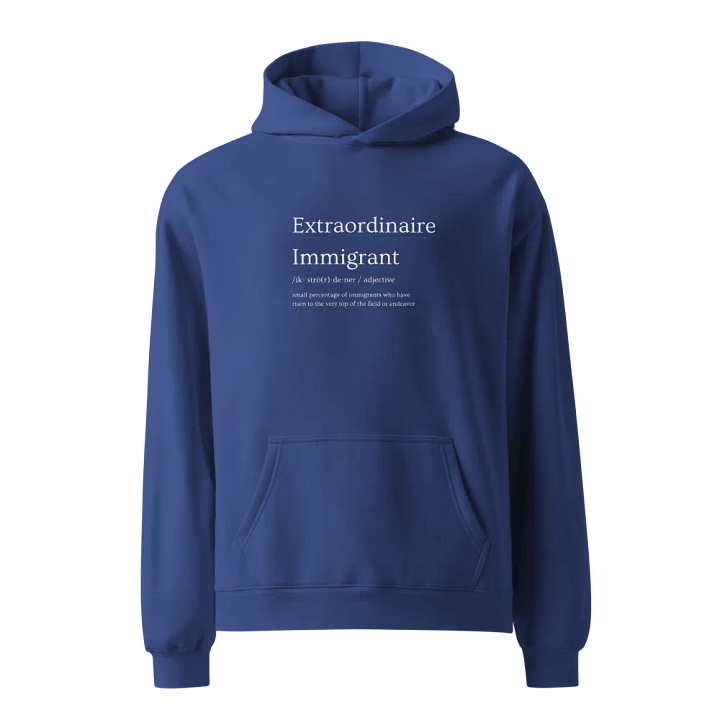 Extraordinaire Immigrant Hoodie - Blue product image (1)