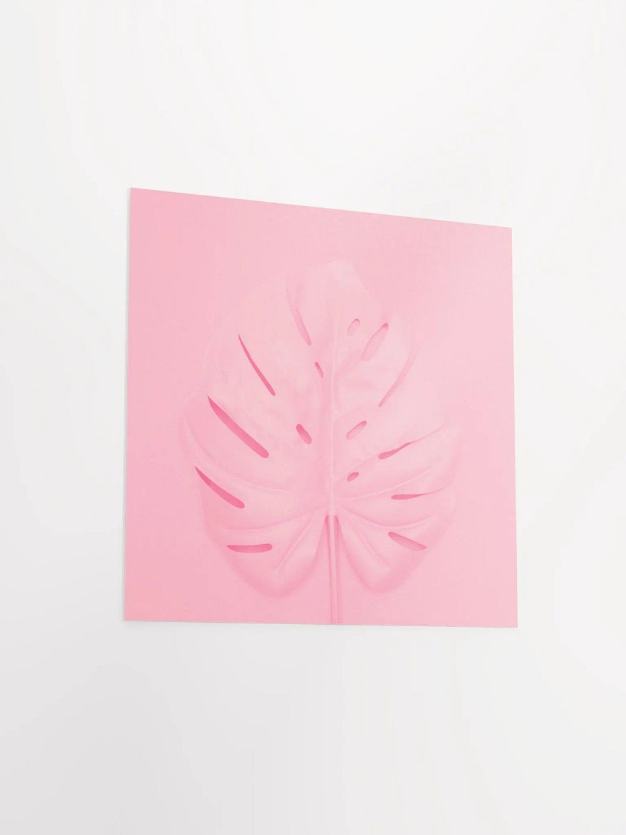 Pink Monstera Leaf Botanical Pop Art Print product image (11)