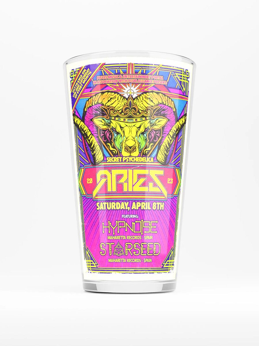 Aries 2023 Shaker Pint Glass product image (1)