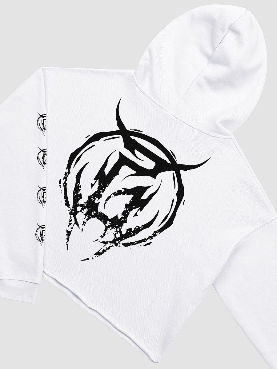 Zackuna Crop Hoodie (White) product image (4)