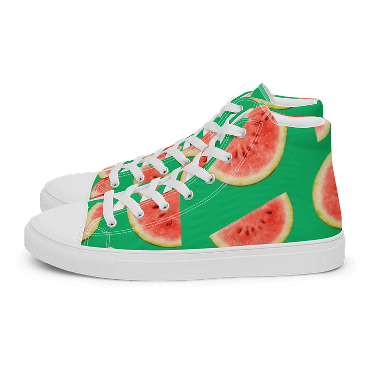 Watermelon Wonderland High Top Canvas Shoes product image (1)
