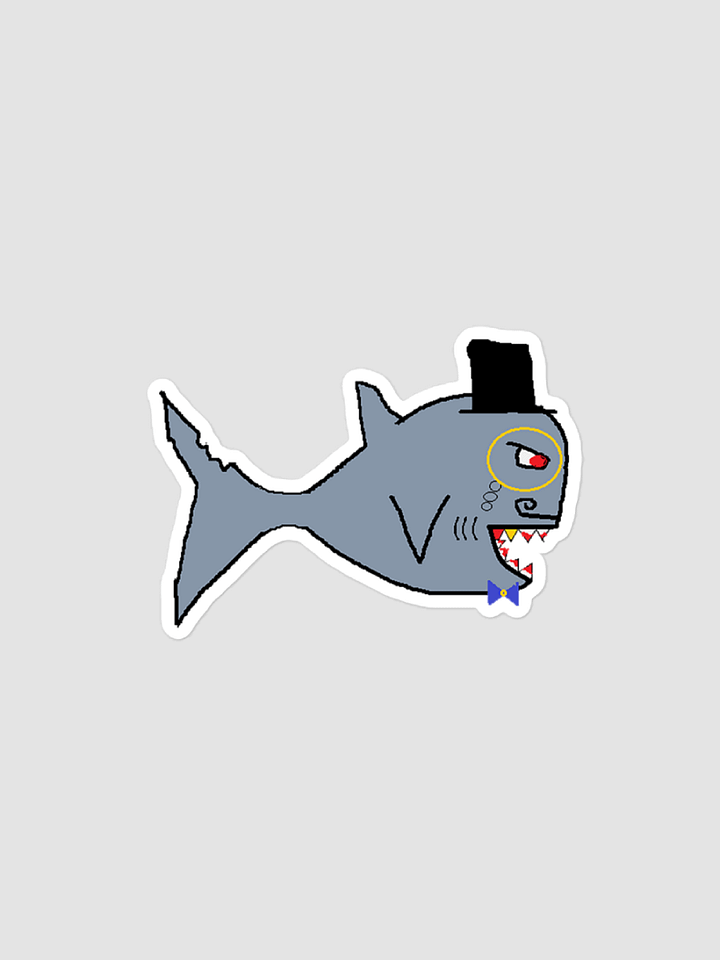 AuronSpectre MS Paint Fancy Shark Sticker product image (1)