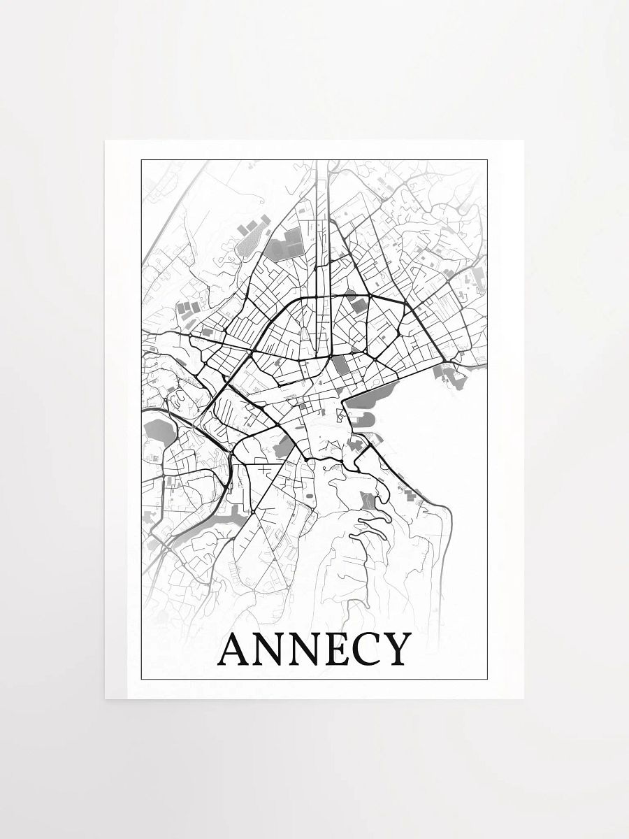 Annecy, France, city map print product image (5)