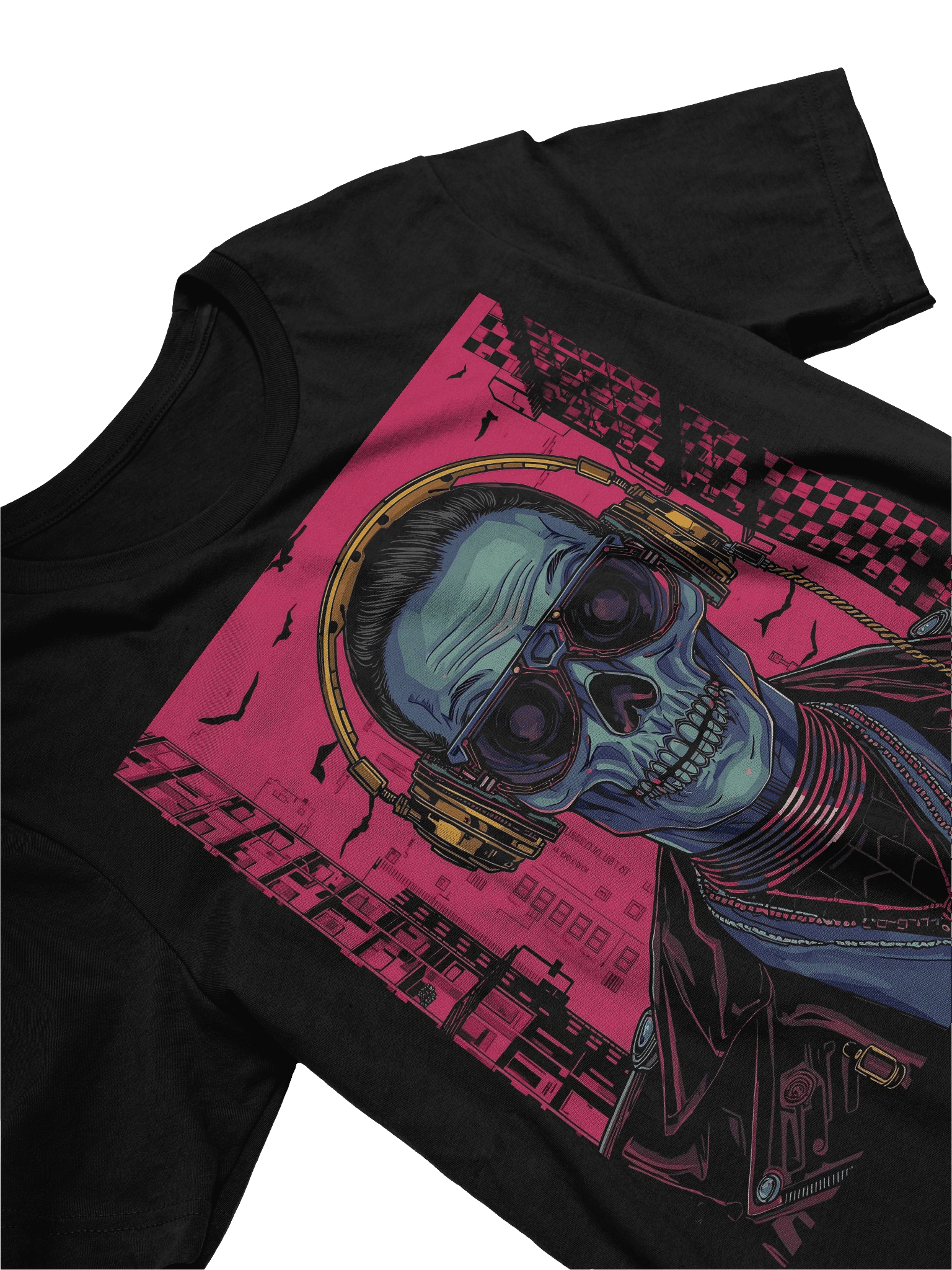 Cyber Skull Rapper Lightweight T-Shirt product image (2)