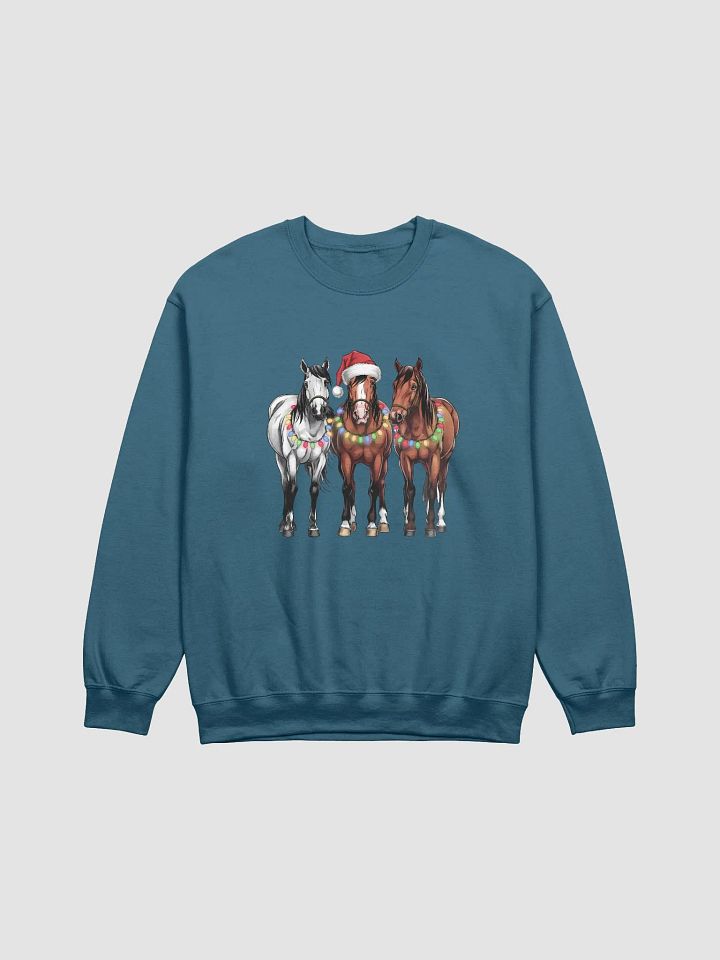 "Horses Christmas" sweatshirt product image (1)
