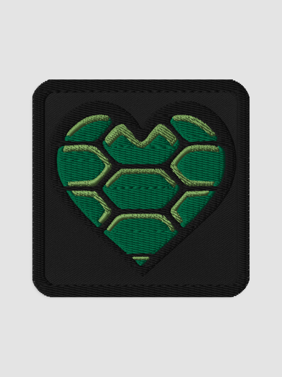 Turtle Heart Embroidered Patch product image (1)