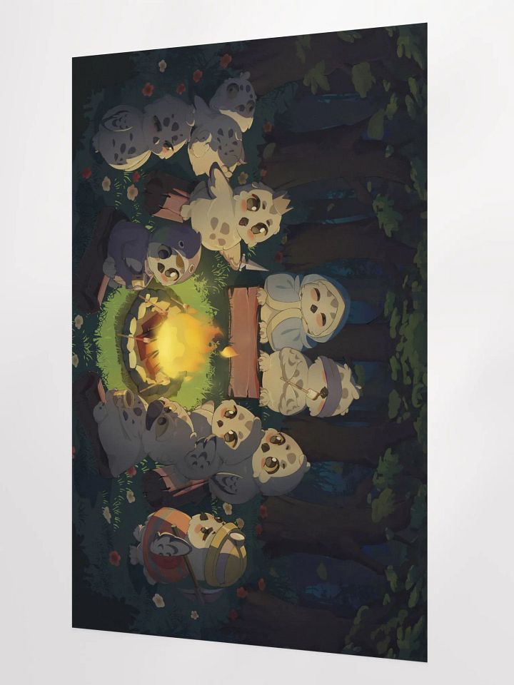 Owl and Friends - Camp Fire (24 x 36) product image (2)