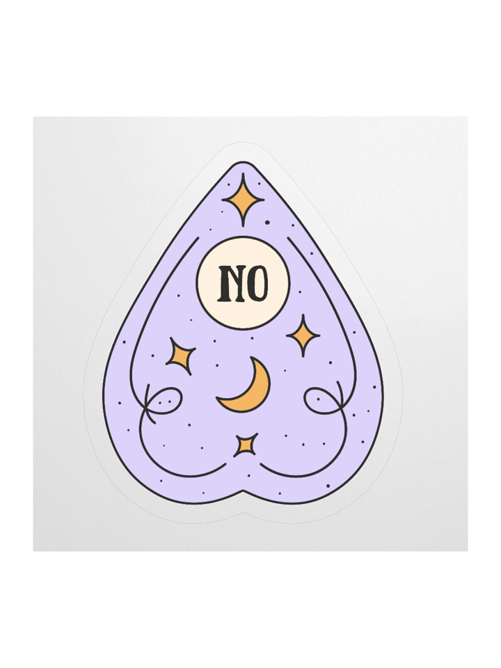 "No" Ouija Board Response Sticker product image (1)