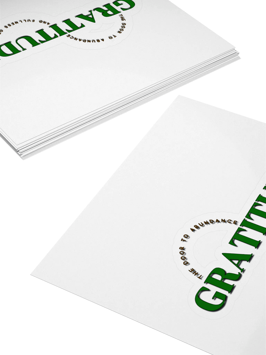 Abundance of Gratitude Kiss Cut Stickers product image (4)