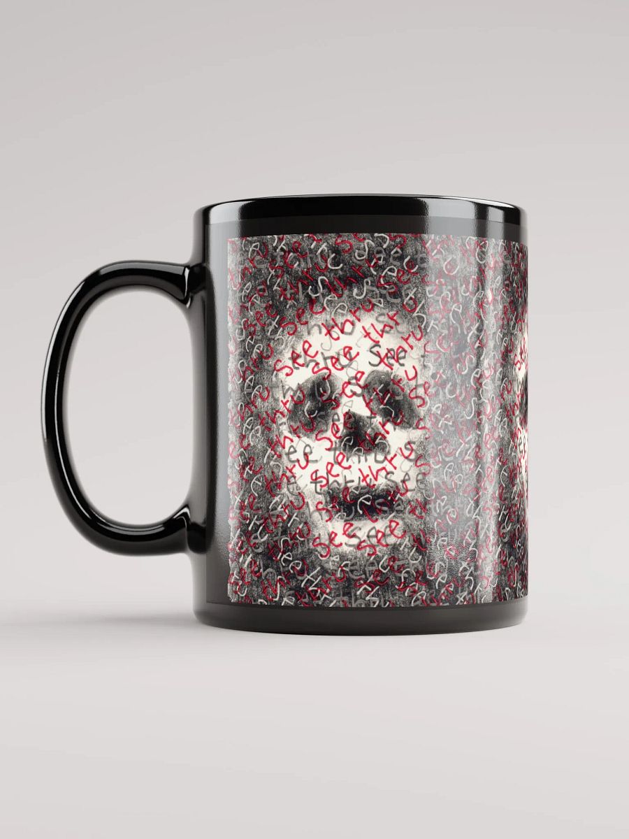 See thru black glossy mug product image (2)