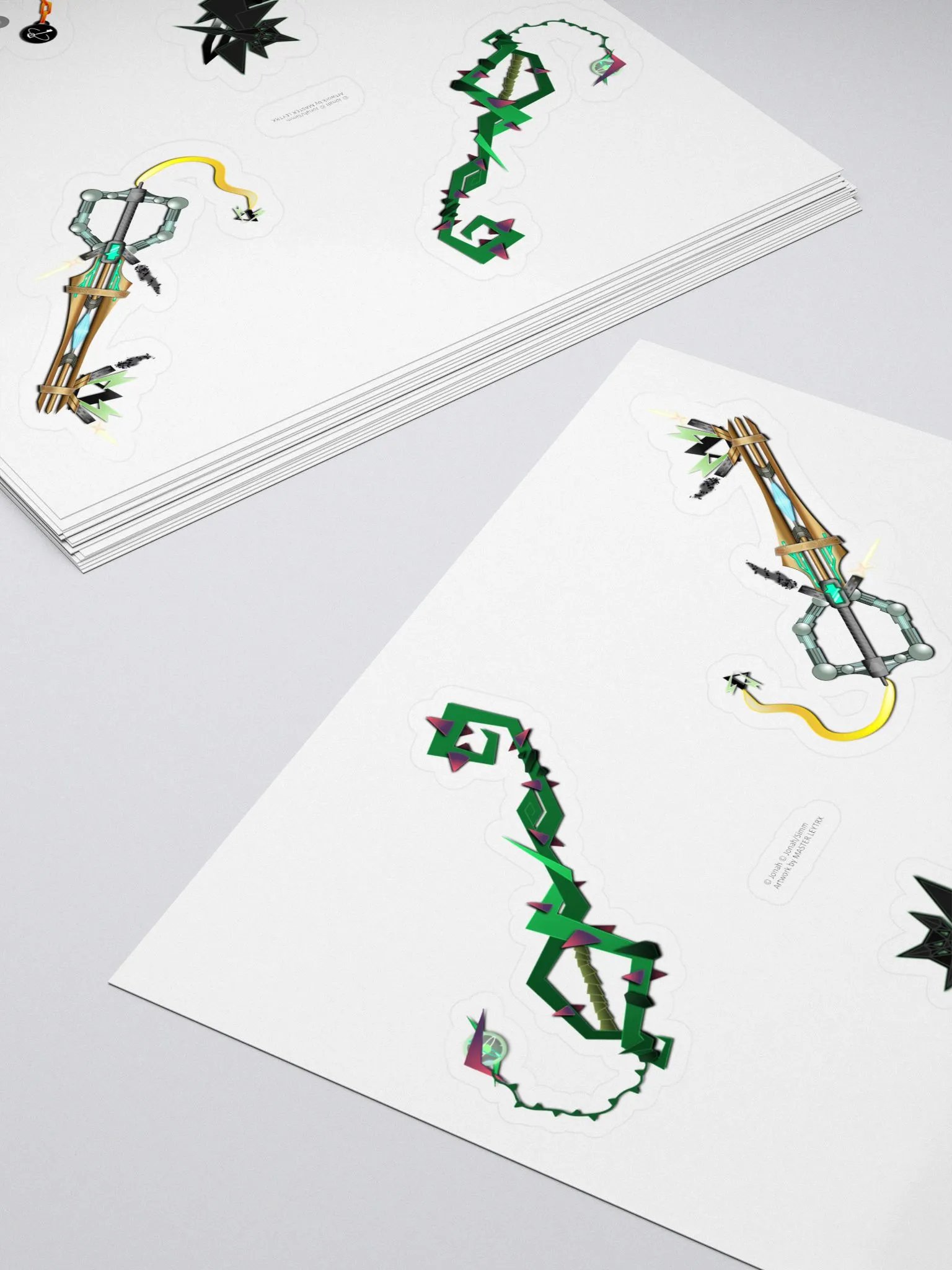 Custom Keyblade Sticker Sheet 1 product image (4)