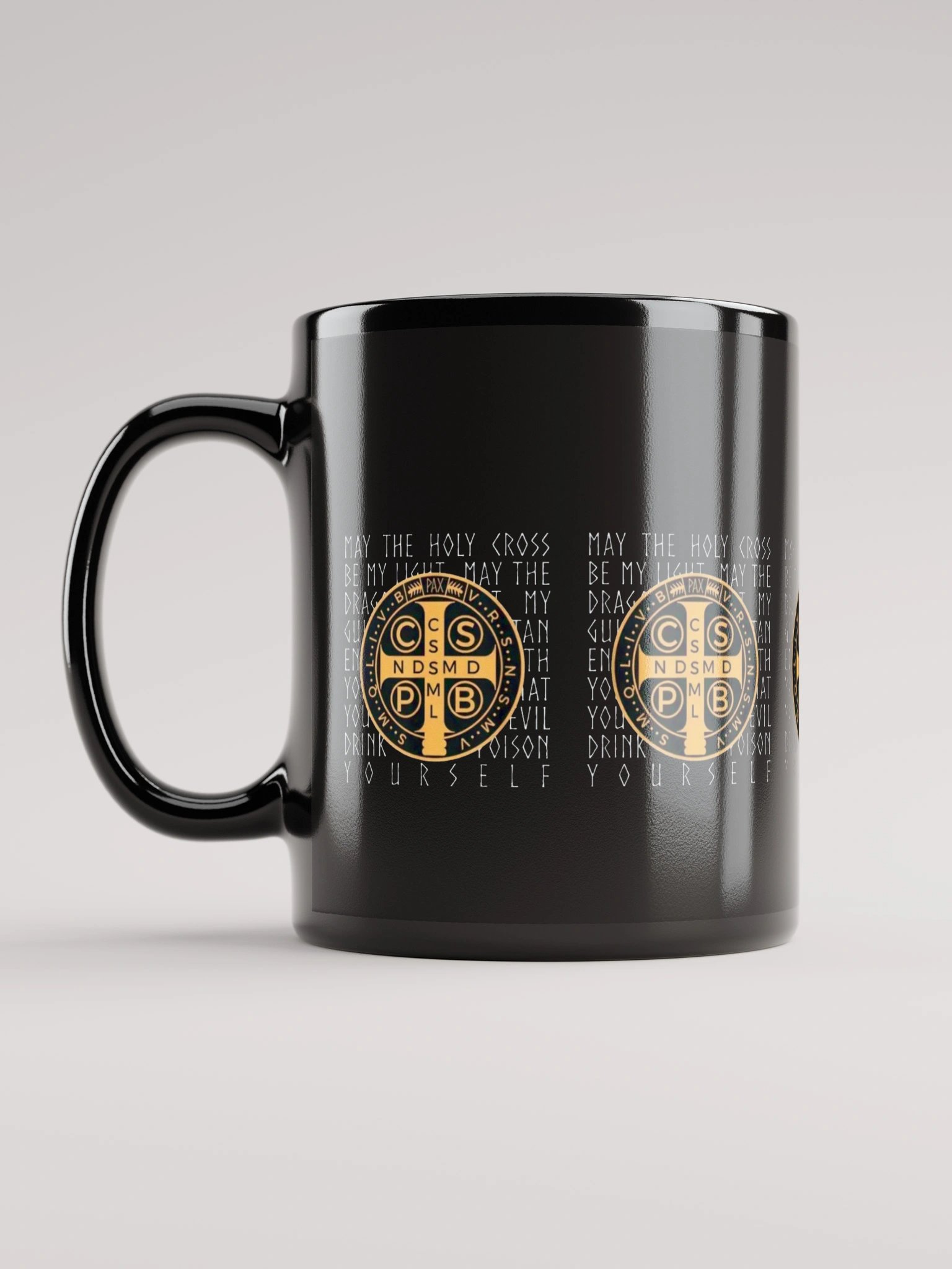 Cross Medallion Black Mug product image (6)