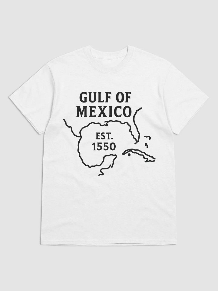 Modern Cartography Tee – Gulf of Mexico EST. 1550 Map Shirt product image (1)