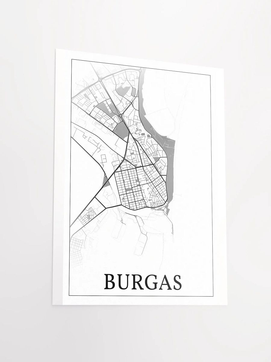 Burgas, Bulgaria, city map print product image (11)