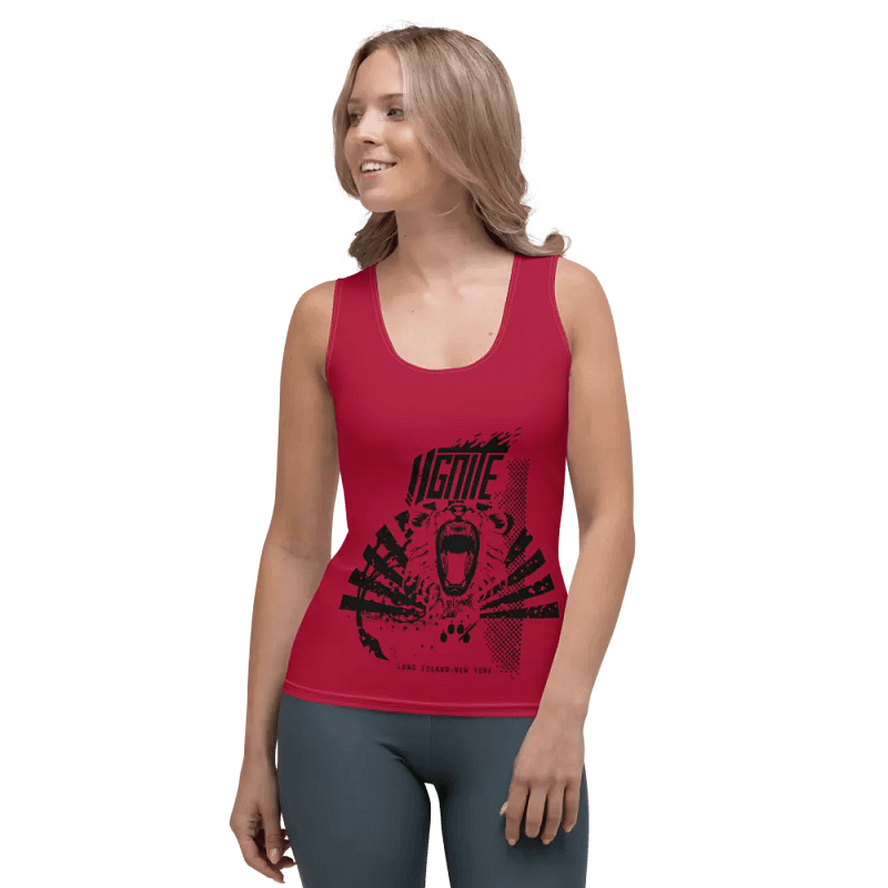 womans tanks red