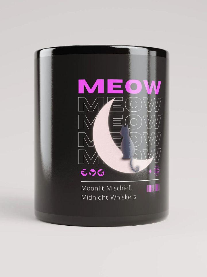 Offsetduet Magical Kitty Black Mug product image (1)