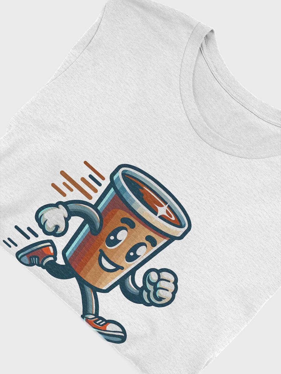 Energetic Coffee Cup Cartoon T-Shirt product image (6)