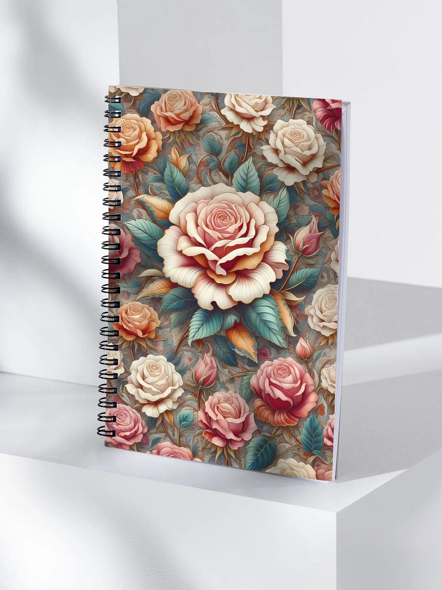 Royal Floral Spiral Notebook product image (4)