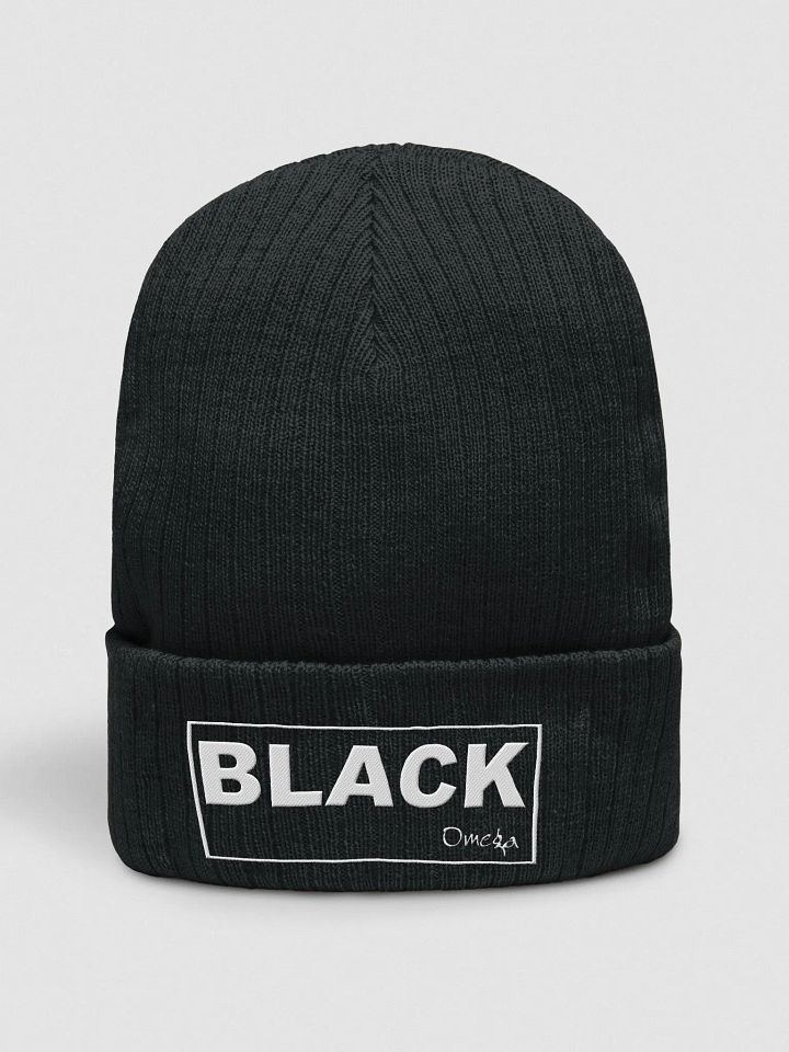 Black By Omega - White | Ribbed Knit Beanie product image (1)