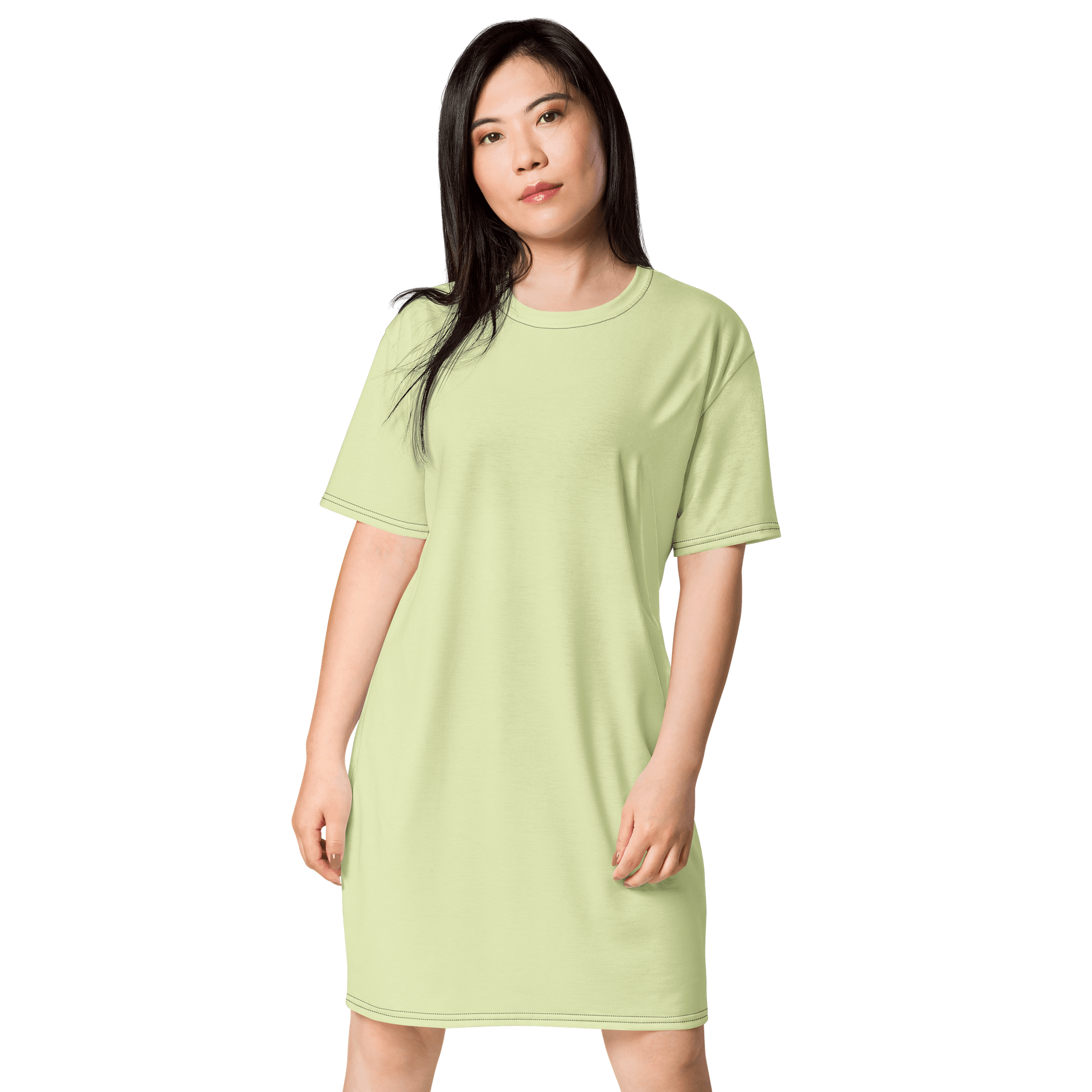 Oversized T-Shirt Dress - Crisp Snow Flurry, Sizes 2XS-6XL product image (1)