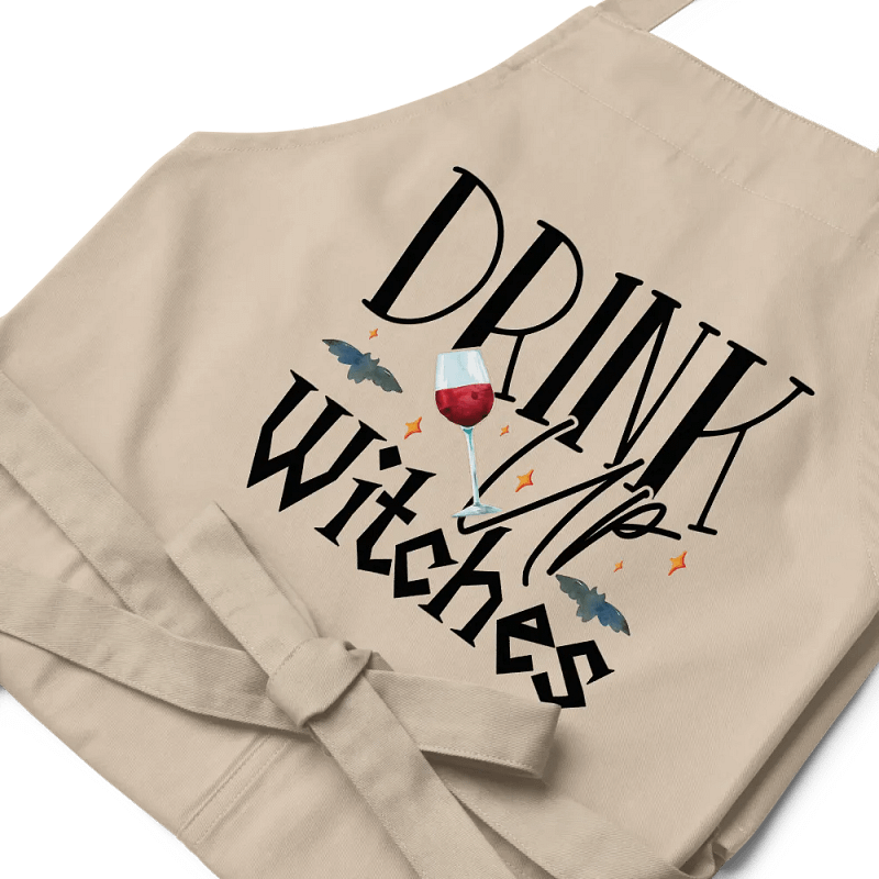 Drink Up Witches APRON - Witchy, Kitchen Witch, Magic Kitchen Gift