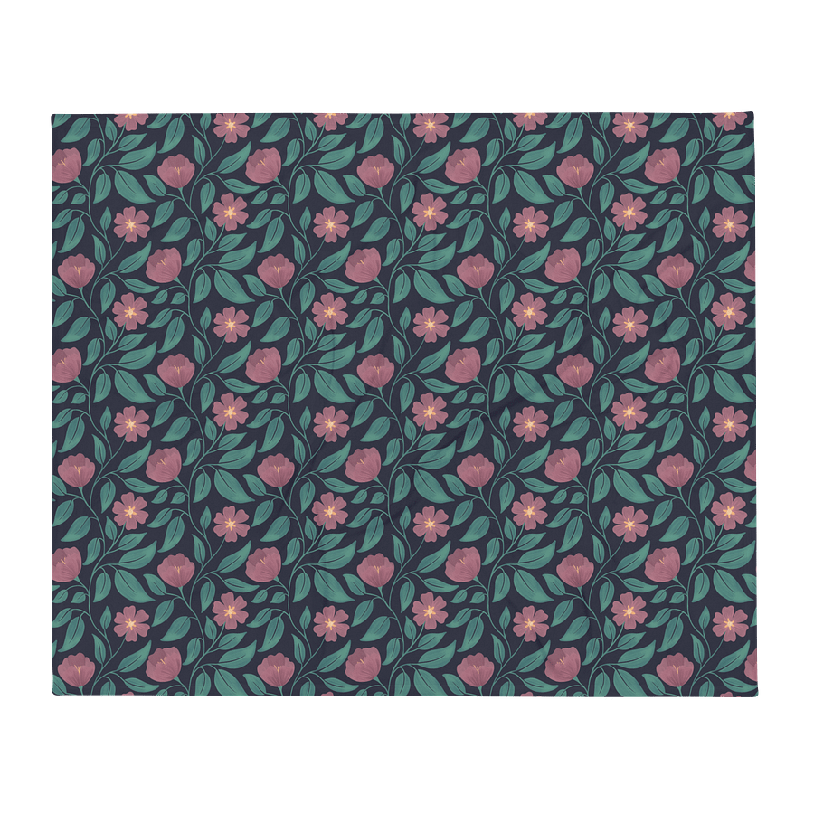Crimson Cascade Throw Blanket product image (1)