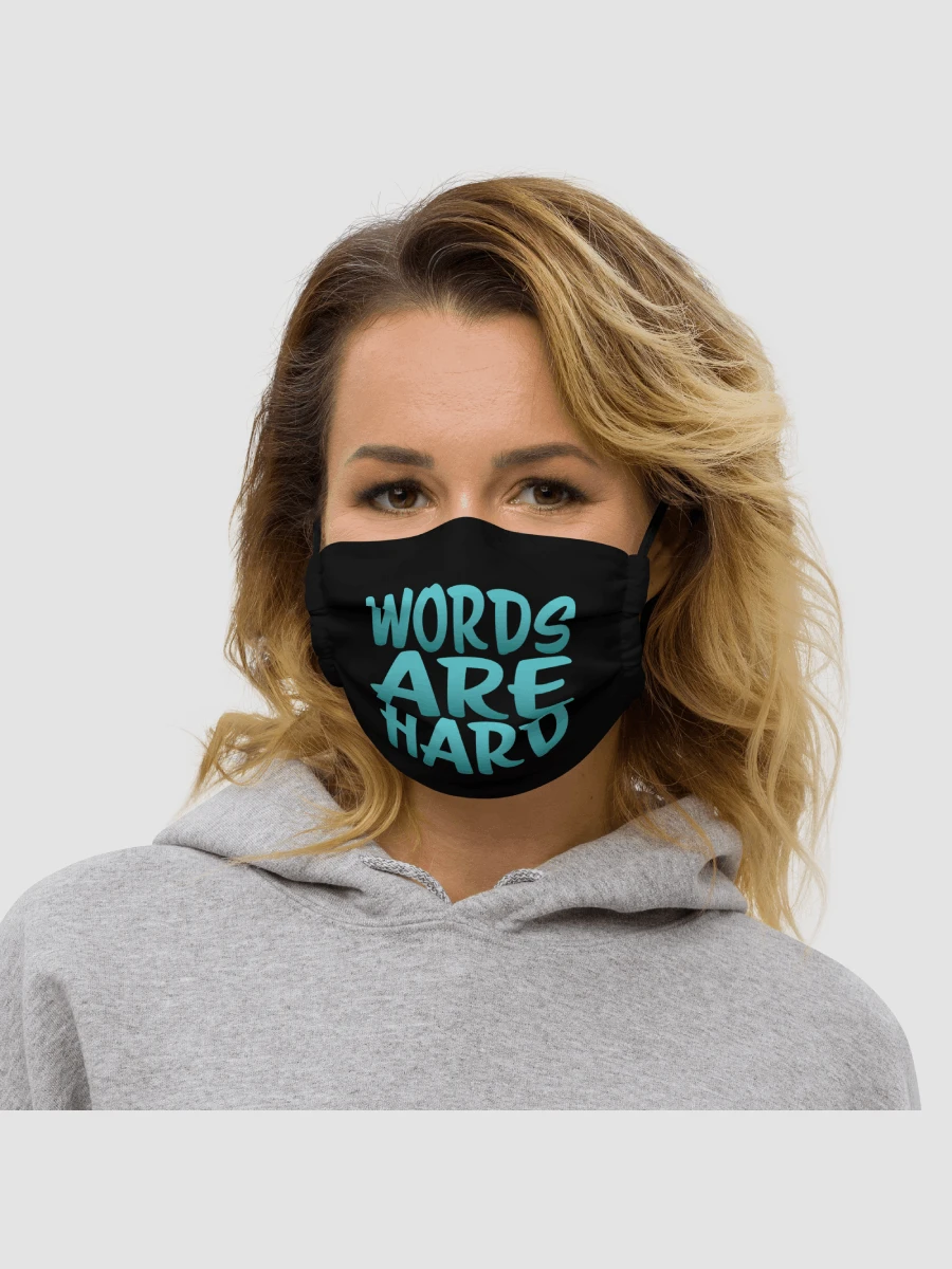 Words Are Hard Face Mask product image (2)