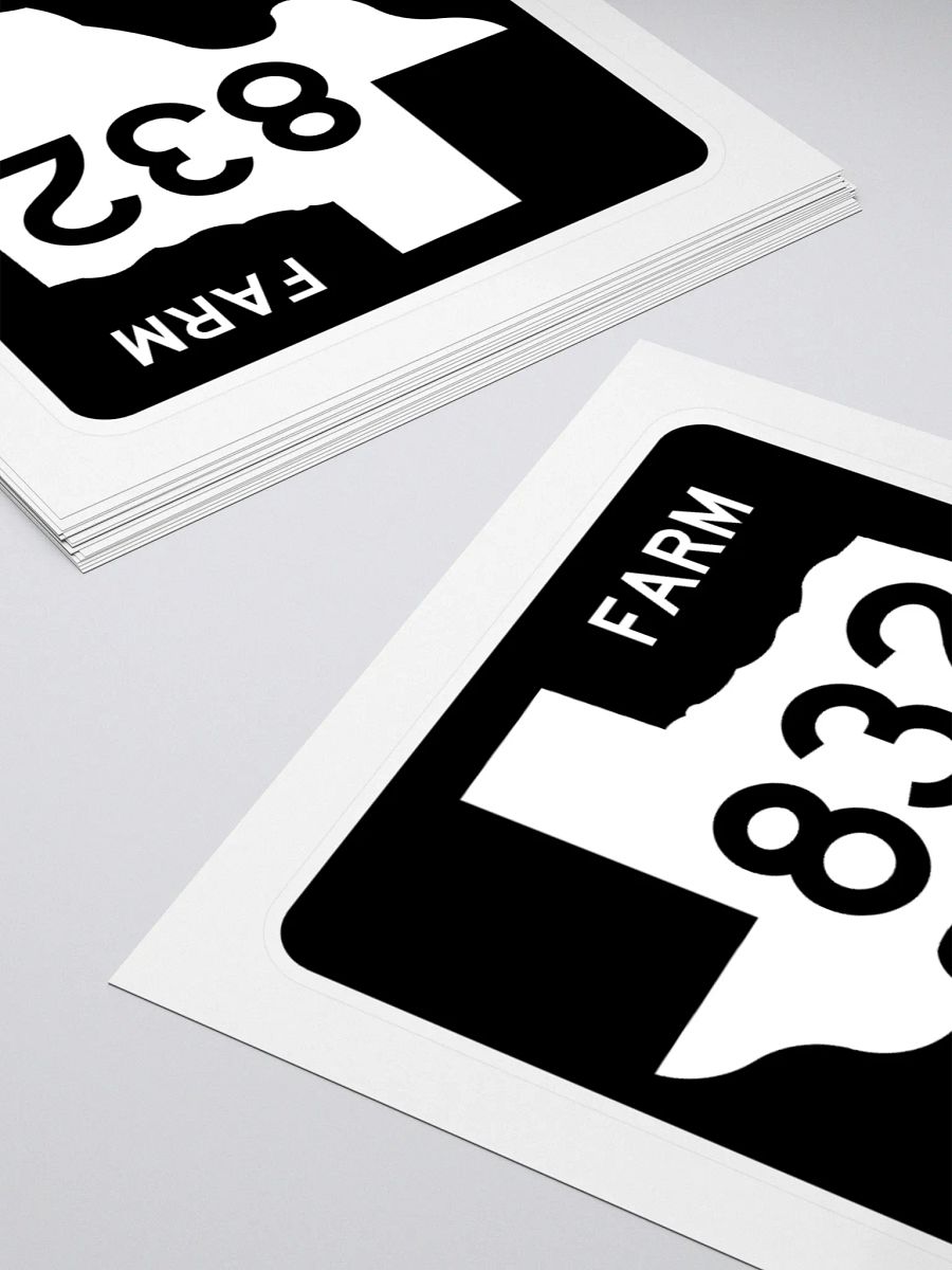 Texas Farm Road Sign FM 832 Sticker product image (4)
