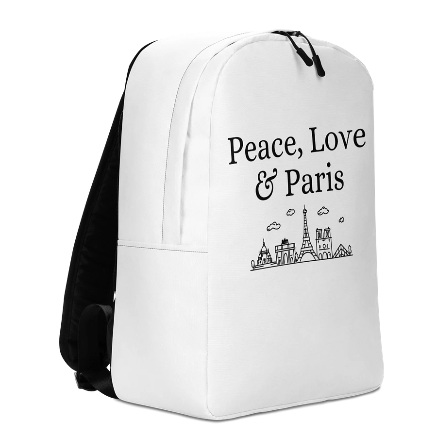 Peace, Love and Paris with Monuments Minimalist Backpack product image (3)