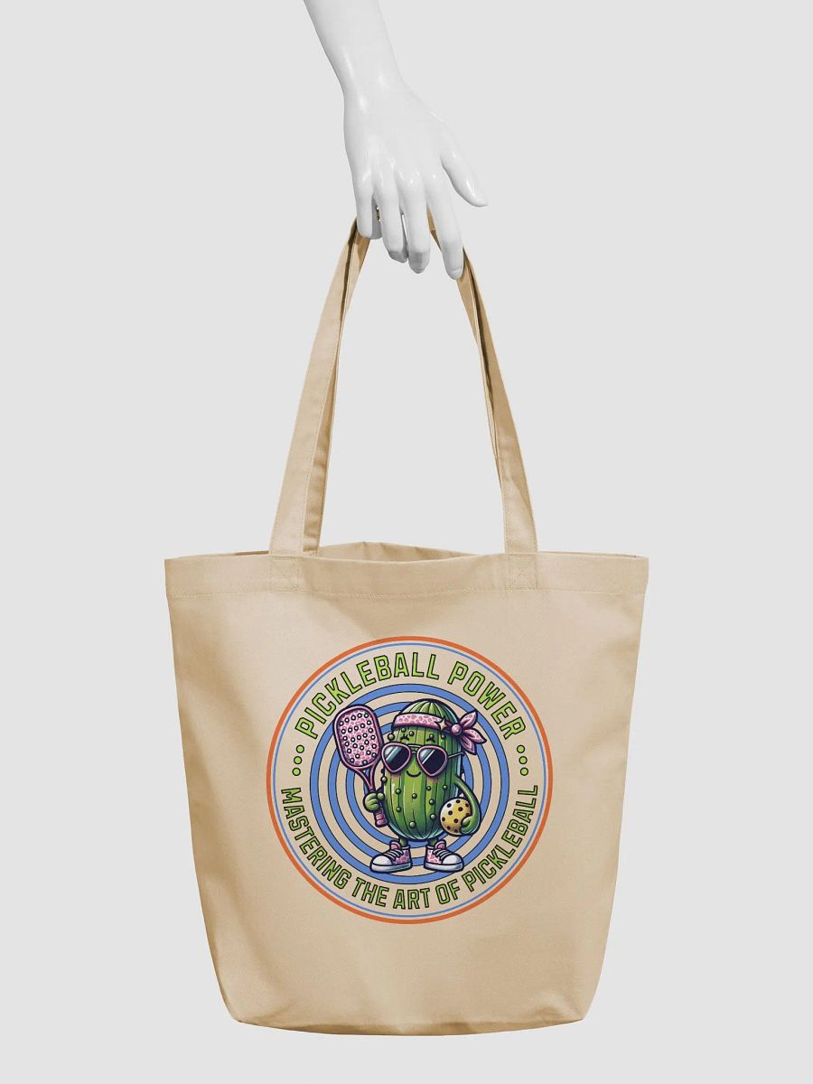 Pickleball Power Mastering The Art Of Pickleball Organic Cotton Tote Bag product image (6)