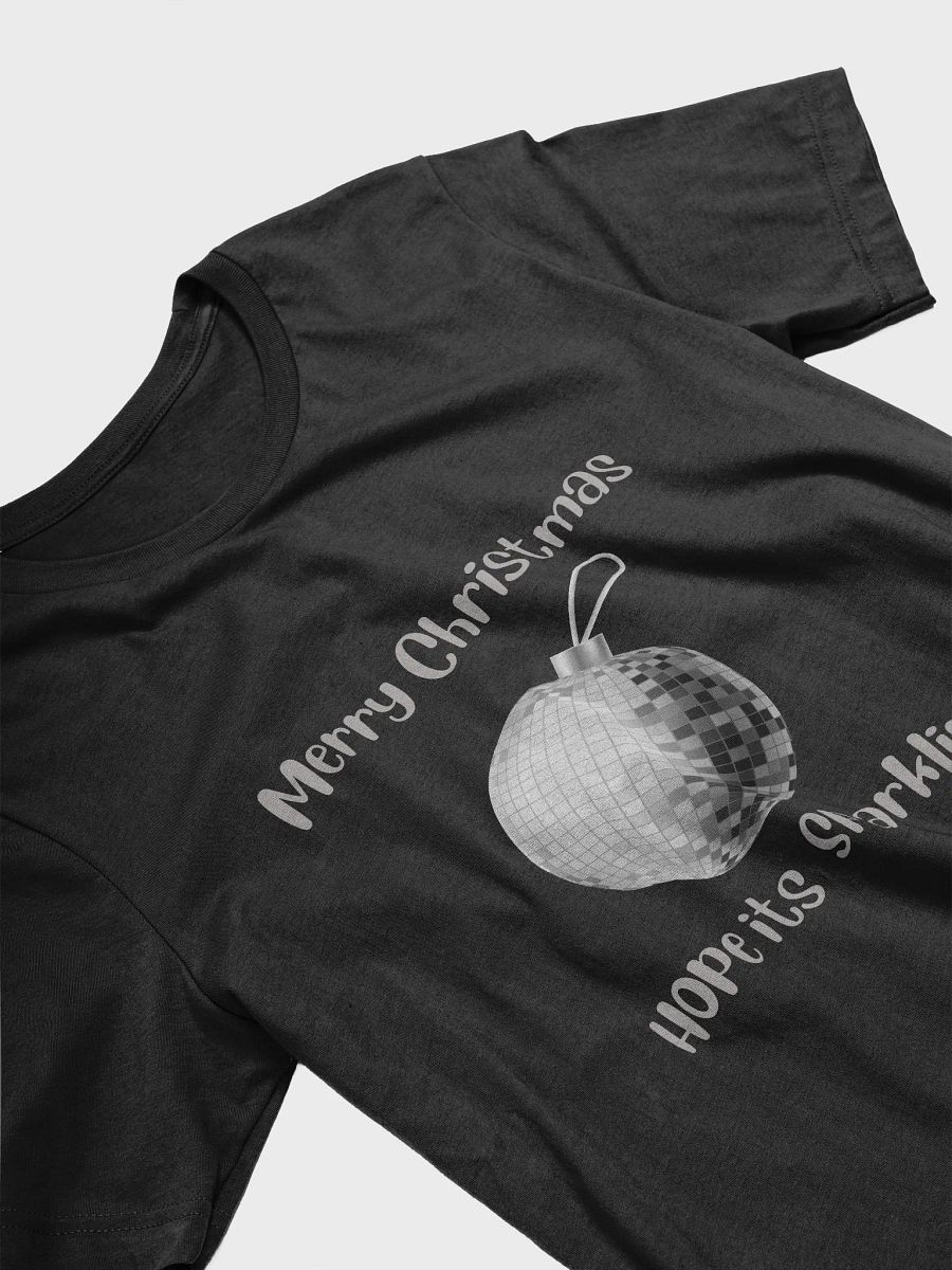 Sparkling Mirrorball Bauble Christmas T-Shirt - Silver product image (8)