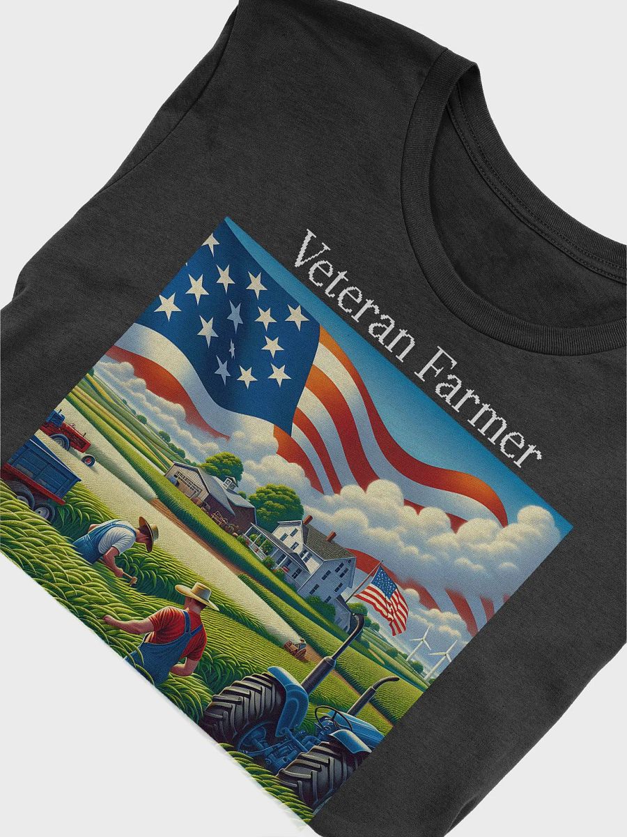 Veteran Farmer: From Soldier to Soil T-Shirt | Serving on the Soil | Farm Life, Veteran Strong | Rooted in Service and Soil | From Combat to Crops | Farming with Honor | Farm Life After Service product image (6)