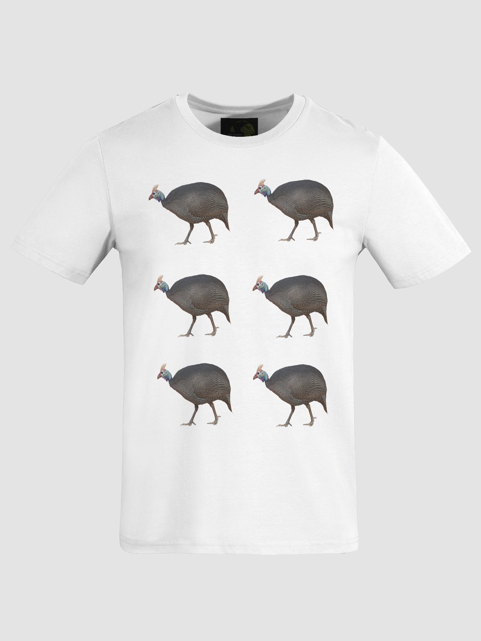 Guinea Fowl Organic Cotton T-Shirt -plain 2 product image (1)