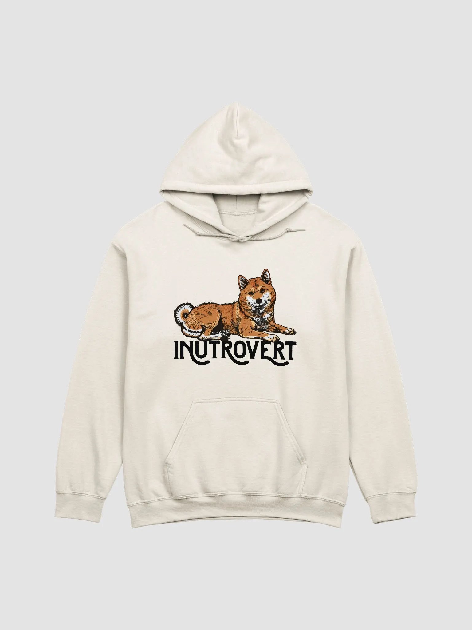 Inutrovert Hooded Sweatshirt of a Shiba Inu | Funny Hoodie for Shiba Inu Paw-rents product image (22)