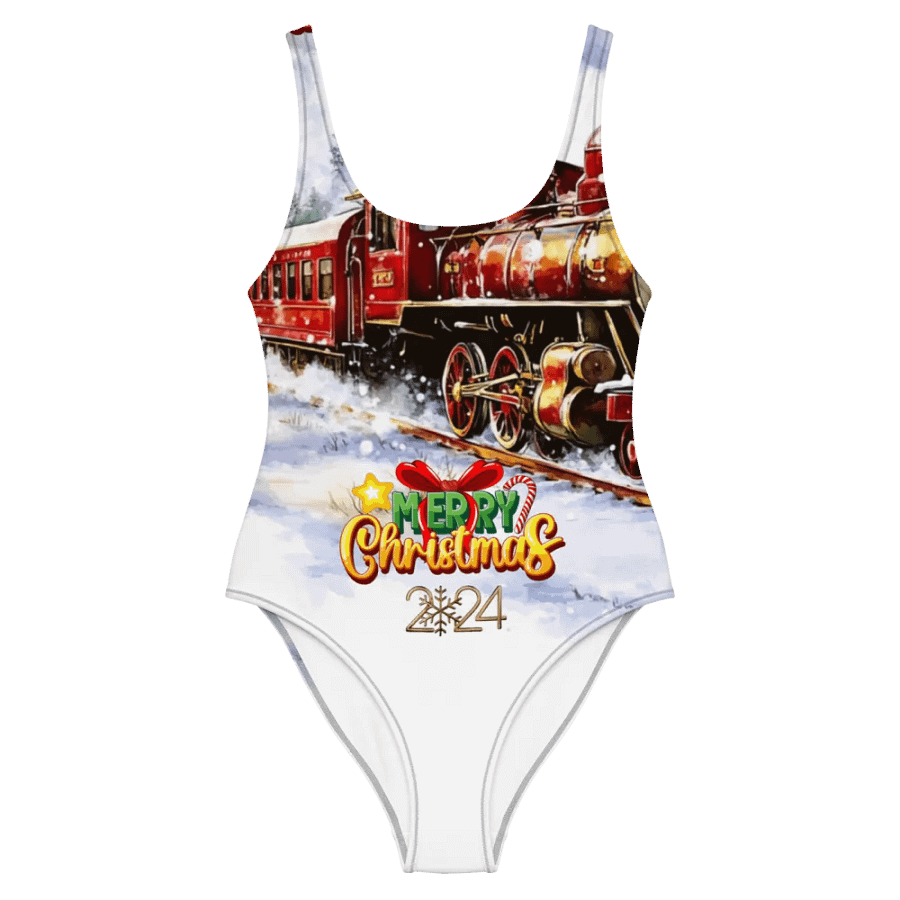 Merry Christmas 2024 Festive Express All-Over Swimsuit product image (1)