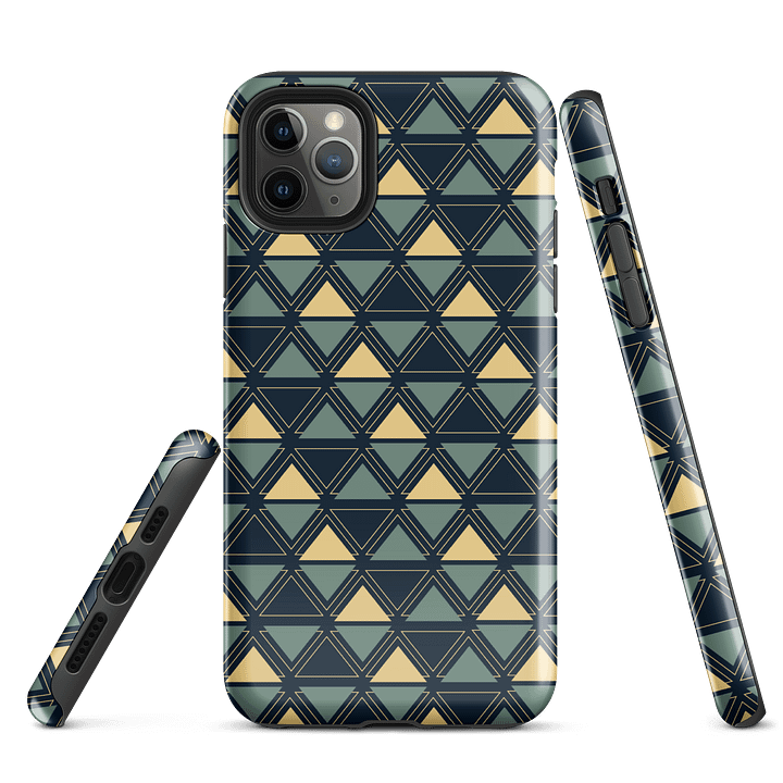 Triangulated Night Geometric iPhone Tough Case product image (1)