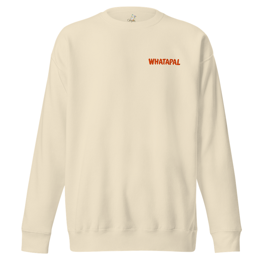 WHATAPAL Orange Front Embroidered Sweatshirt product image (11)