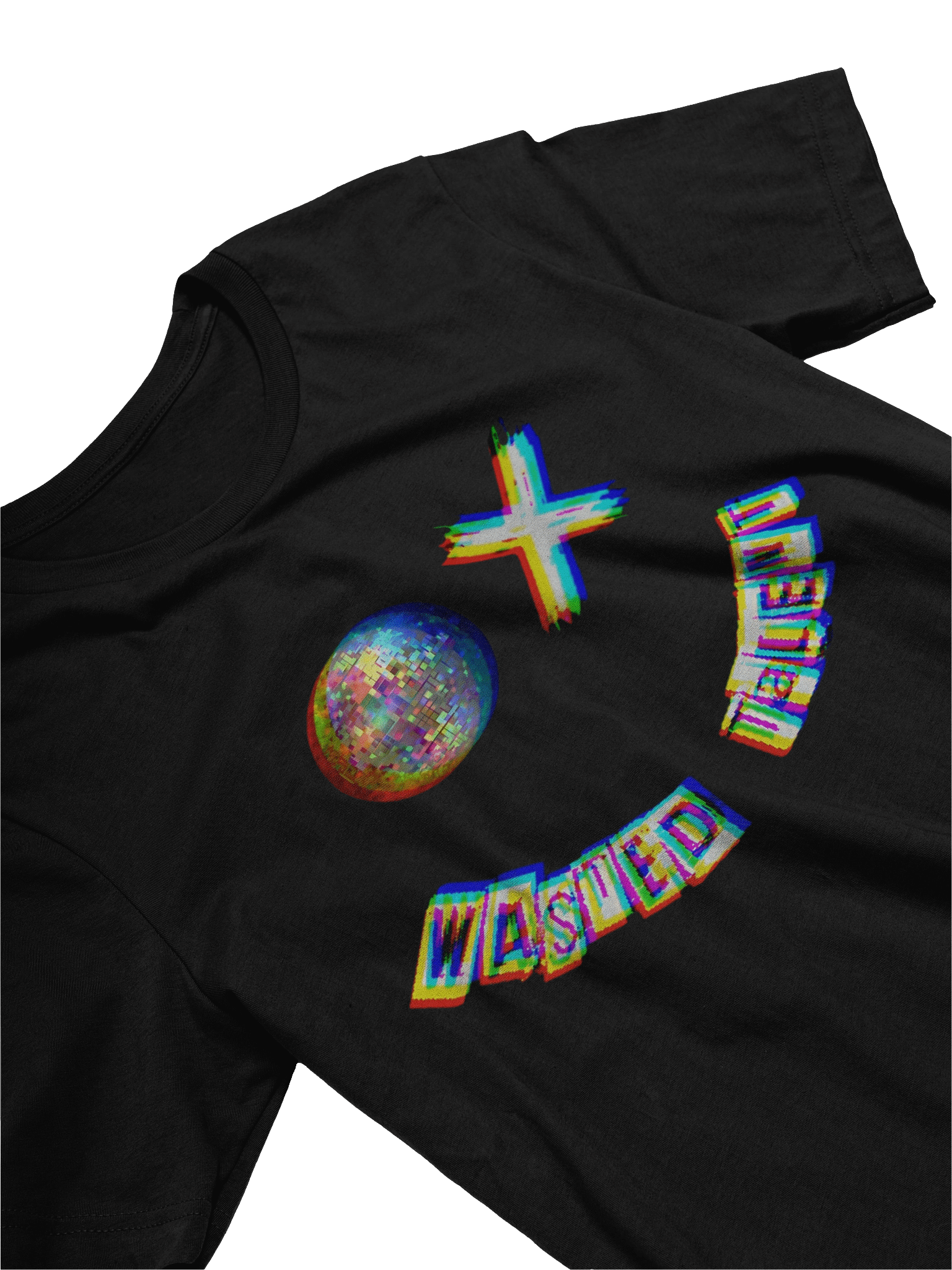 LIGHTWEIGHT OG GLITCH LOGO SMILEY Wasted Talent T-Shirt product image (3)