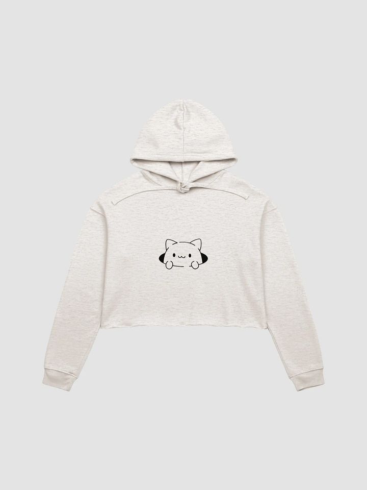 Cute Cartoon Cat Crop Hoodie product image (4)