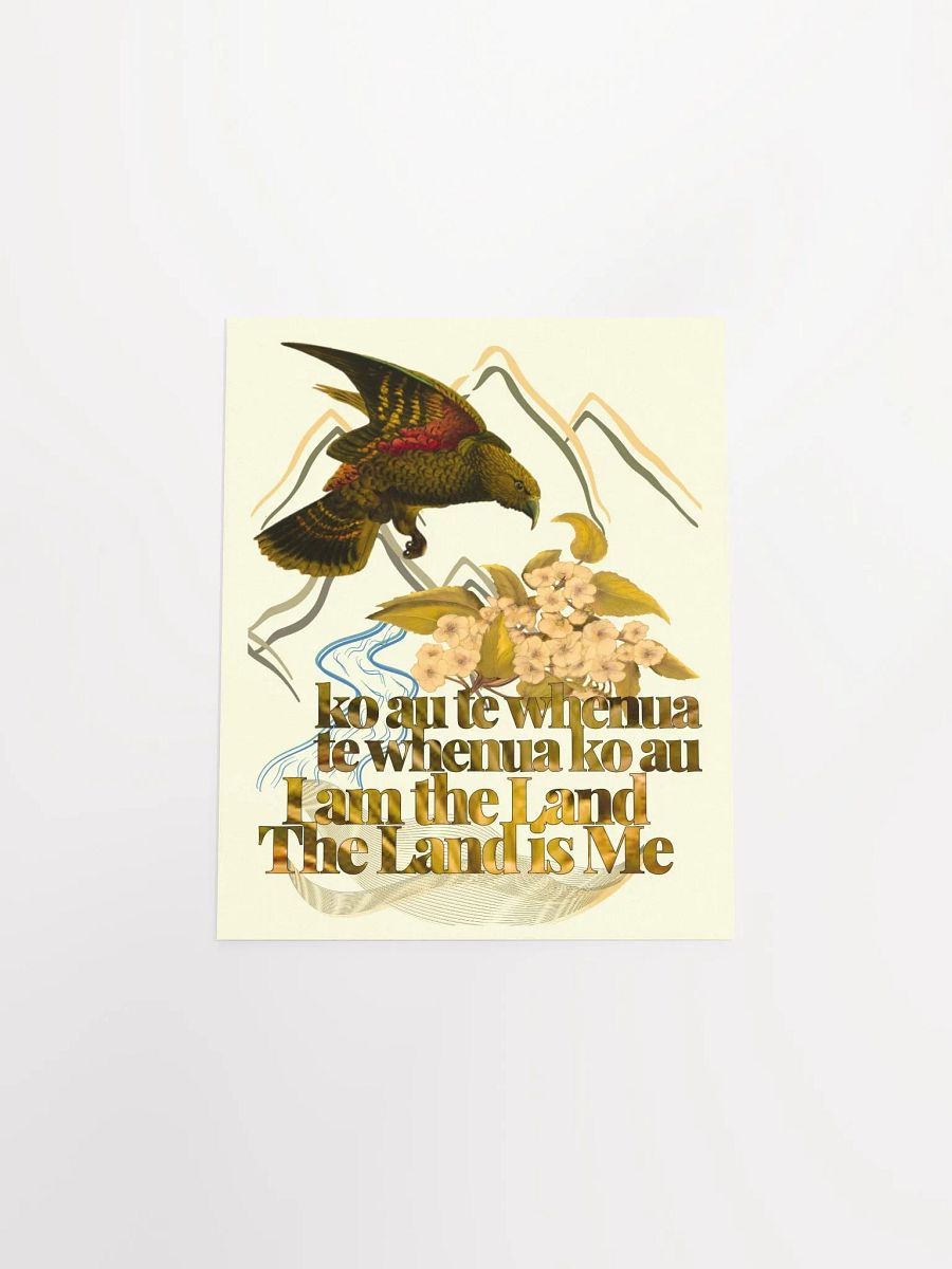 ko au te whenua Kea - Wall Print on Green product image (4)