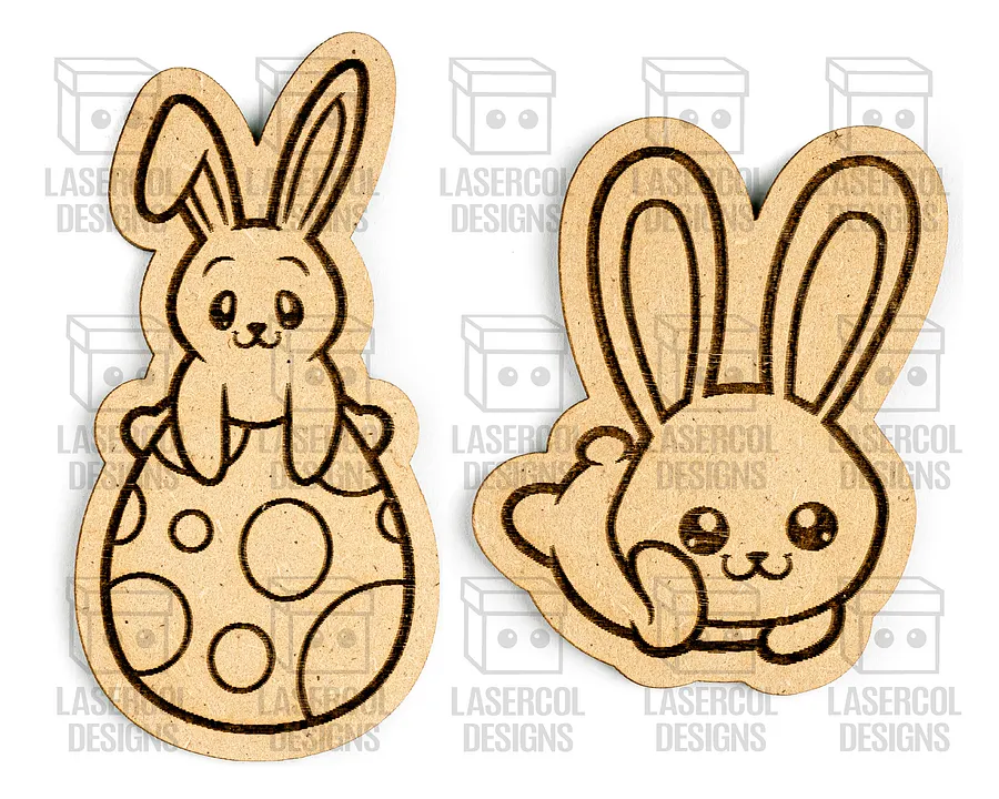 Easter Bunny Paint Kit DIY Cut Outs Set 4 - Laser Cut Files product image (4)