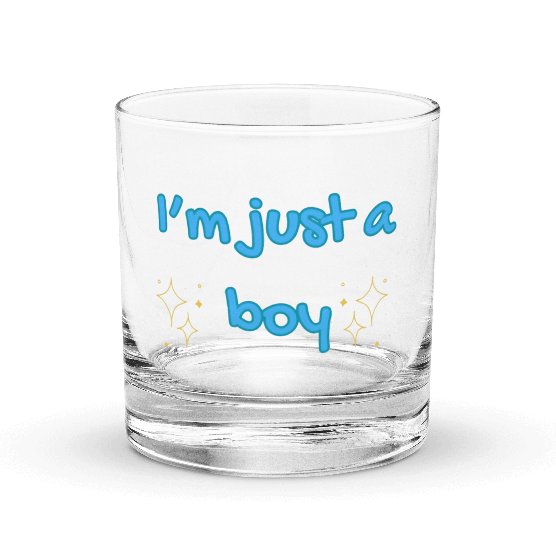 Just a boy whiskey glass product image (1)